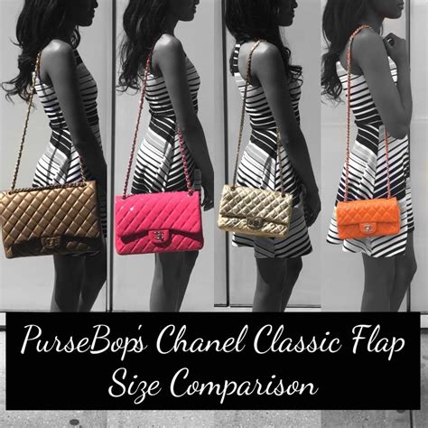 chanel caviar flap bag sizes